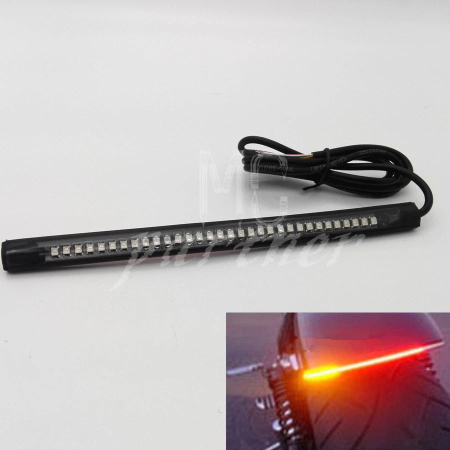 Universal Motorcycle Integrated 32 Led Taillight Turn Signal Brake Running Light