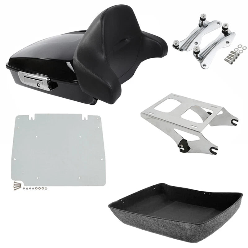 Chopped Trunk Pad Mount Plate Docking Fit For Harley Street Road Glide 2014-2026