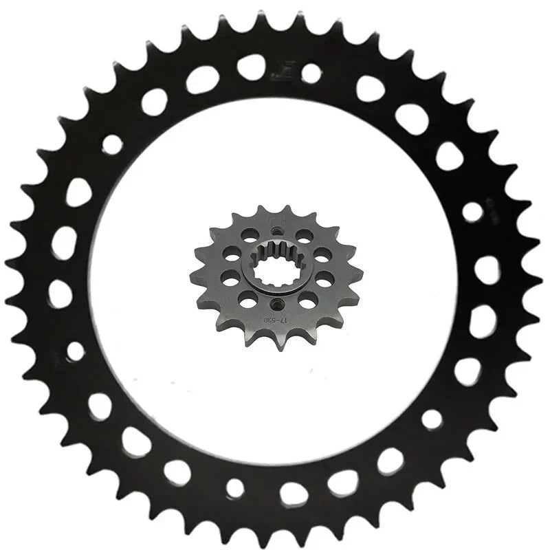 530 17T/43T Front Rear Sprocket For Honda VFR800 F1-W,X F1-Y,1 PGM & CBS 98-2001