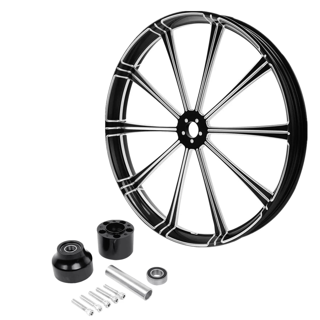 32"x3.5" Front Wheel Rim Single Disc Hub Fit For Harley Street Glide 1997-2021