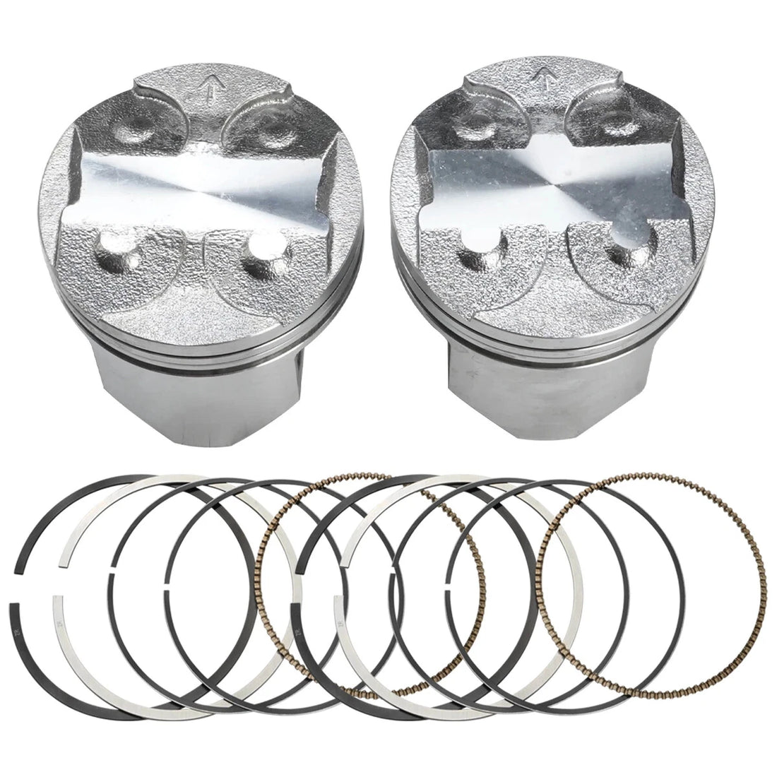 2pcs 62.25mm Piston Ring Kit For Kawasaki ZZR250 90-07 KLE250 Anhelo 93-01