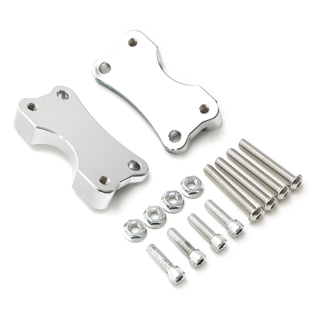 Chrome Front Fender Spacer Mount Bracket Fit For Harley Street Glide 2014-2023