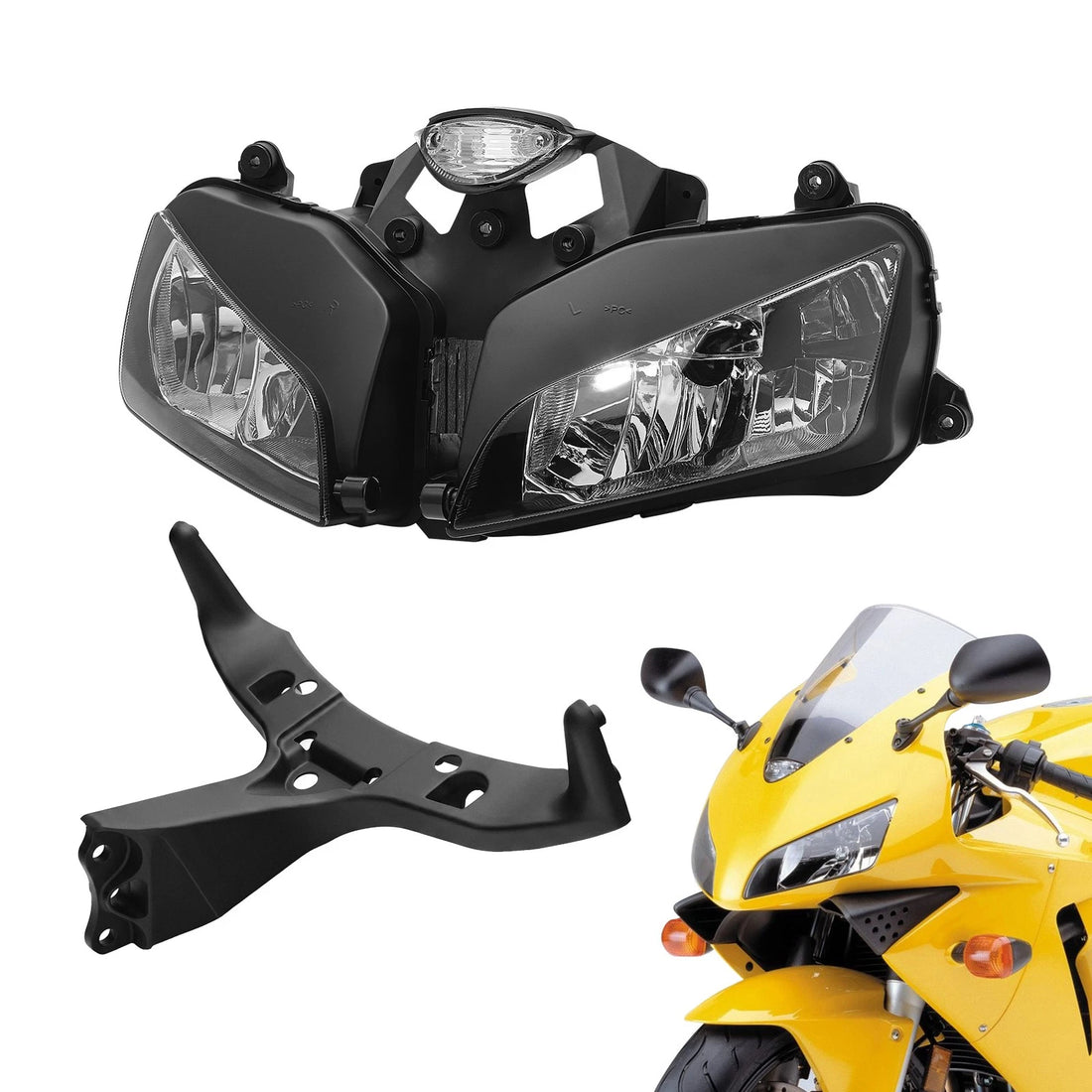 Front Headlight Lamp Upper Fairing Stay Bracket Fit For Honda CBR600RR 2003-2006