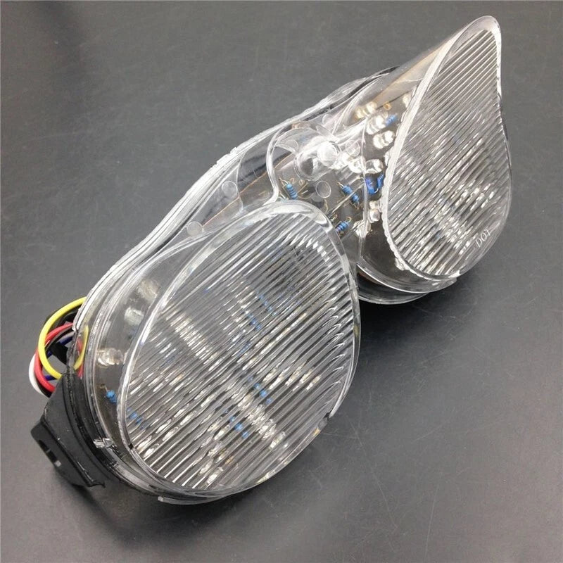 Fit Yamaha Yzf R6 1999-2002 XJR1300 LED Tail Light Clear Integrated Turn Signals