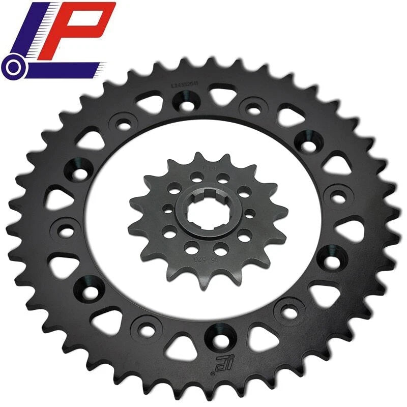 LOPOR 520 CNC 15T/41T Front Rear Motorcycle Sprocket for Honda XL500 82-87 XL600