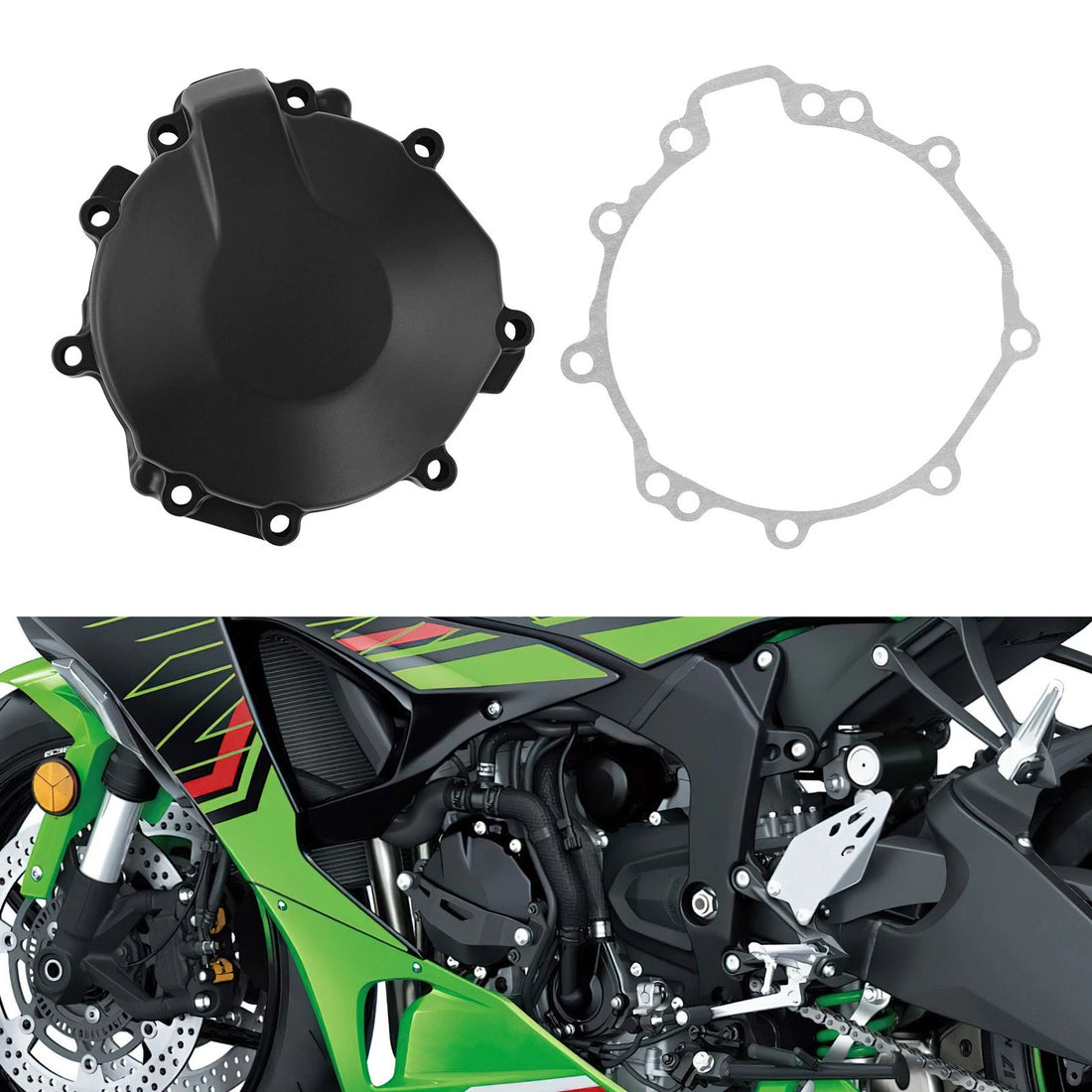 Engine Stator Cover Crankcase Fit For Kawasaki Ninja ZX6R ZX-6R 2007-2012,13-25