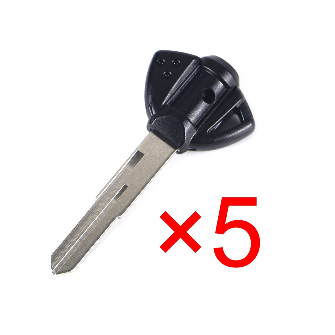 5PCS Black Motorcycle Uncut Blank Key For Suzuki GSX GSX-R600/750/1000 SV650