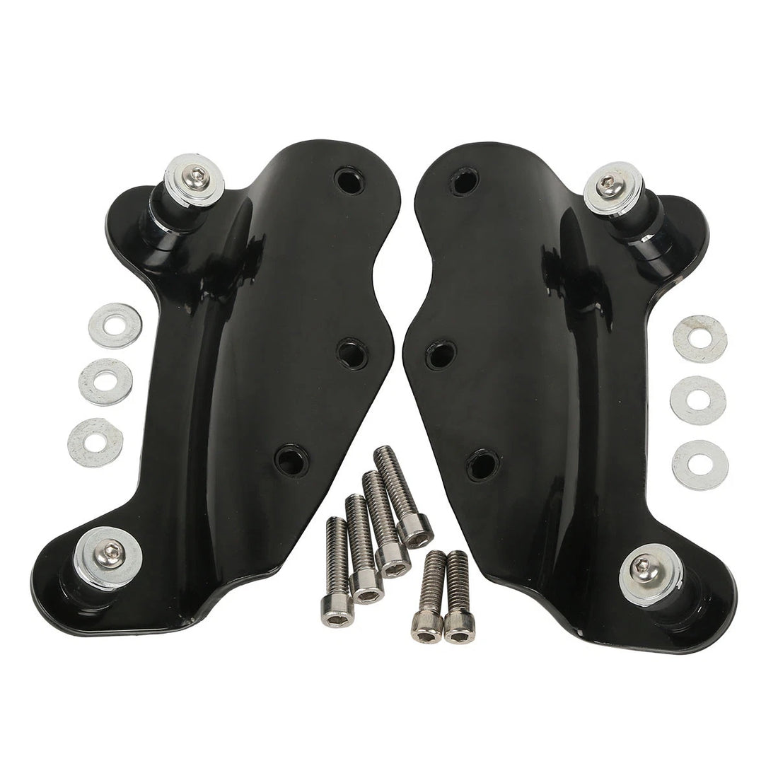 Black 4 Point Docking Hardware Kit For Harley Touring Street Glide 2009-2013 12