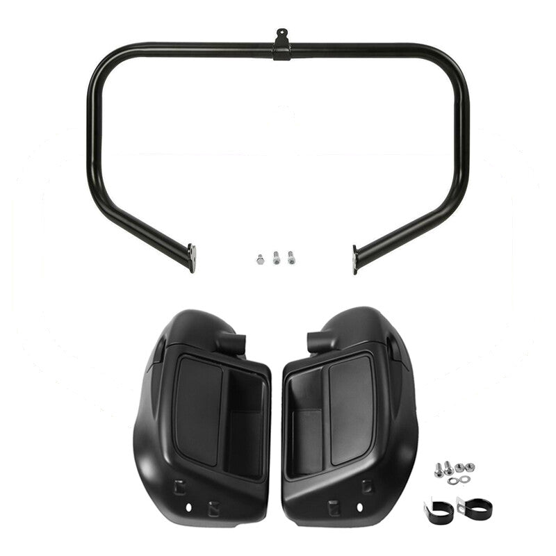 Matt Lower Vented Fairing Engine Guard Crash Bar Fit For Harley Road Glide 14-24