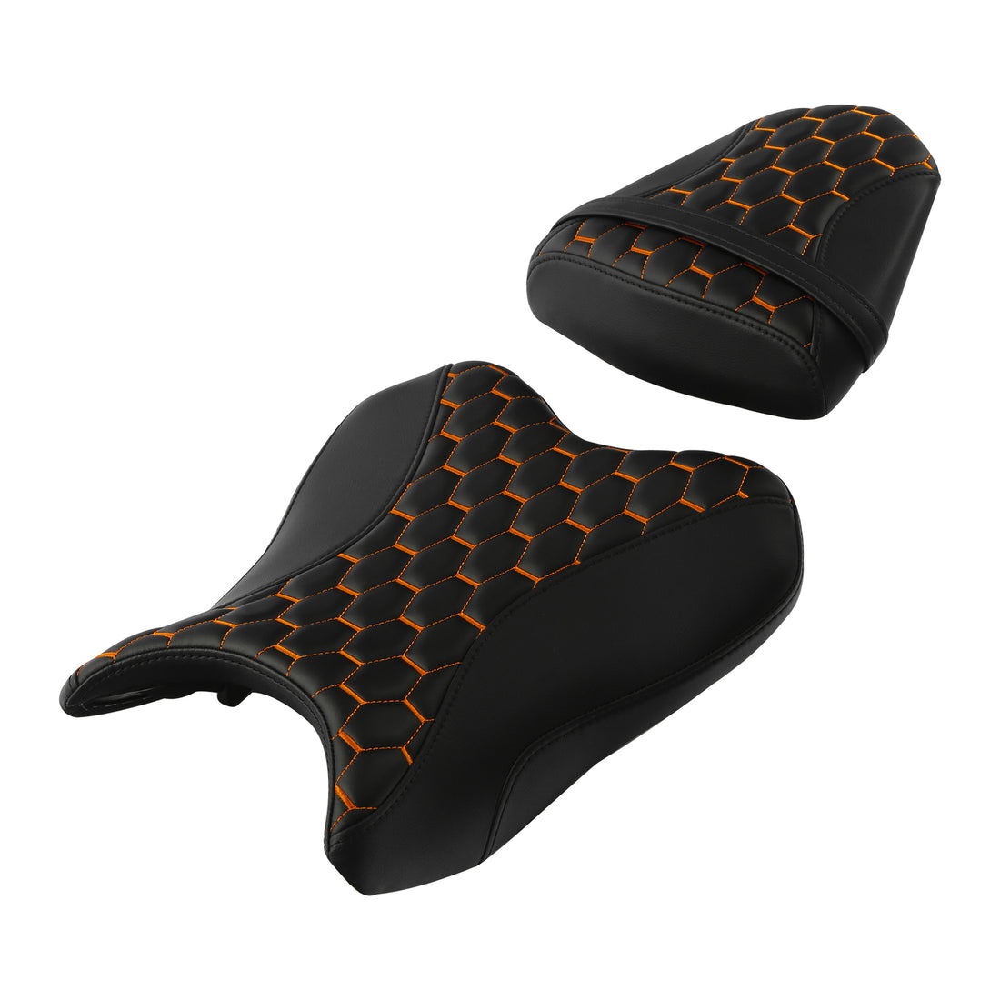 Black Orange Driver & Passenger Seat Fit For Yamaha Yzf R6 YZFR6 2006-2007 2006