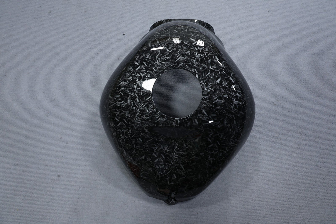 Forged Carbon Fiber Fuel Gas Tank Cover Fairing For Kawasaki Ninja ZX6R 2005 06