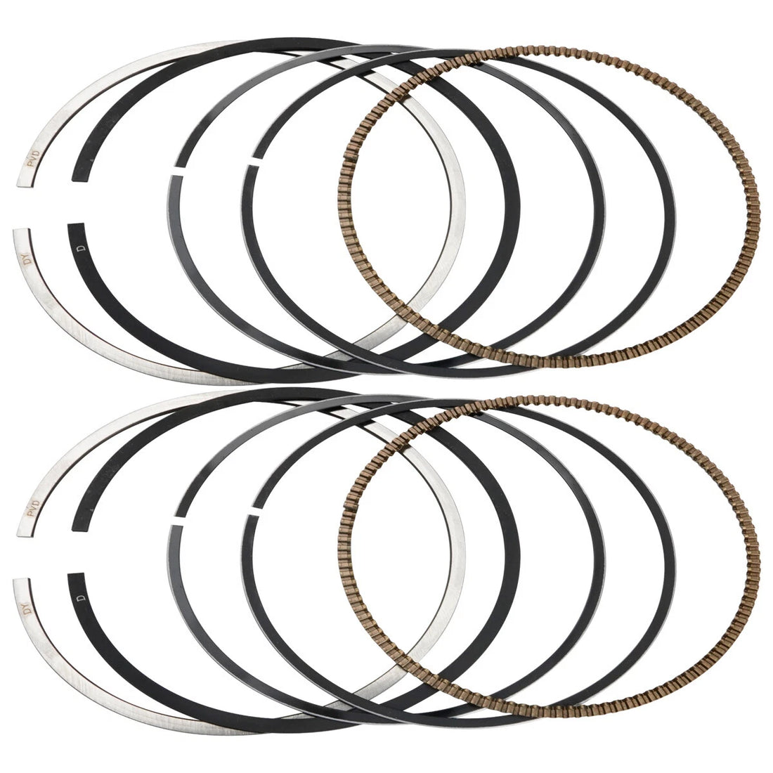 2PCS Piston Ring For Yamaha XV400 91-94 XVS400 Drag Star 96-17 XS400 82-84