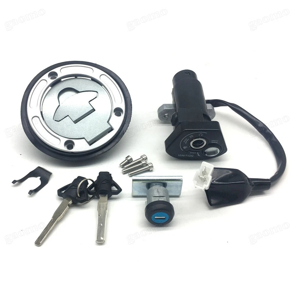 Fuel Gas Cap Ignition Switch Seat Lock Set Fit For Yamaha YZF-R15 2015-2017