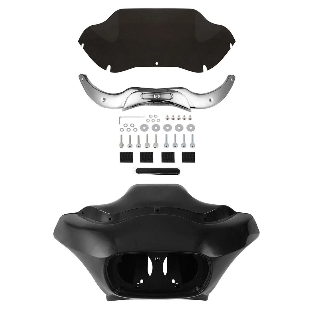 Unpainted Inner Outer Fairings Windshield Trim Fit For Harley Road Glide 98-2013