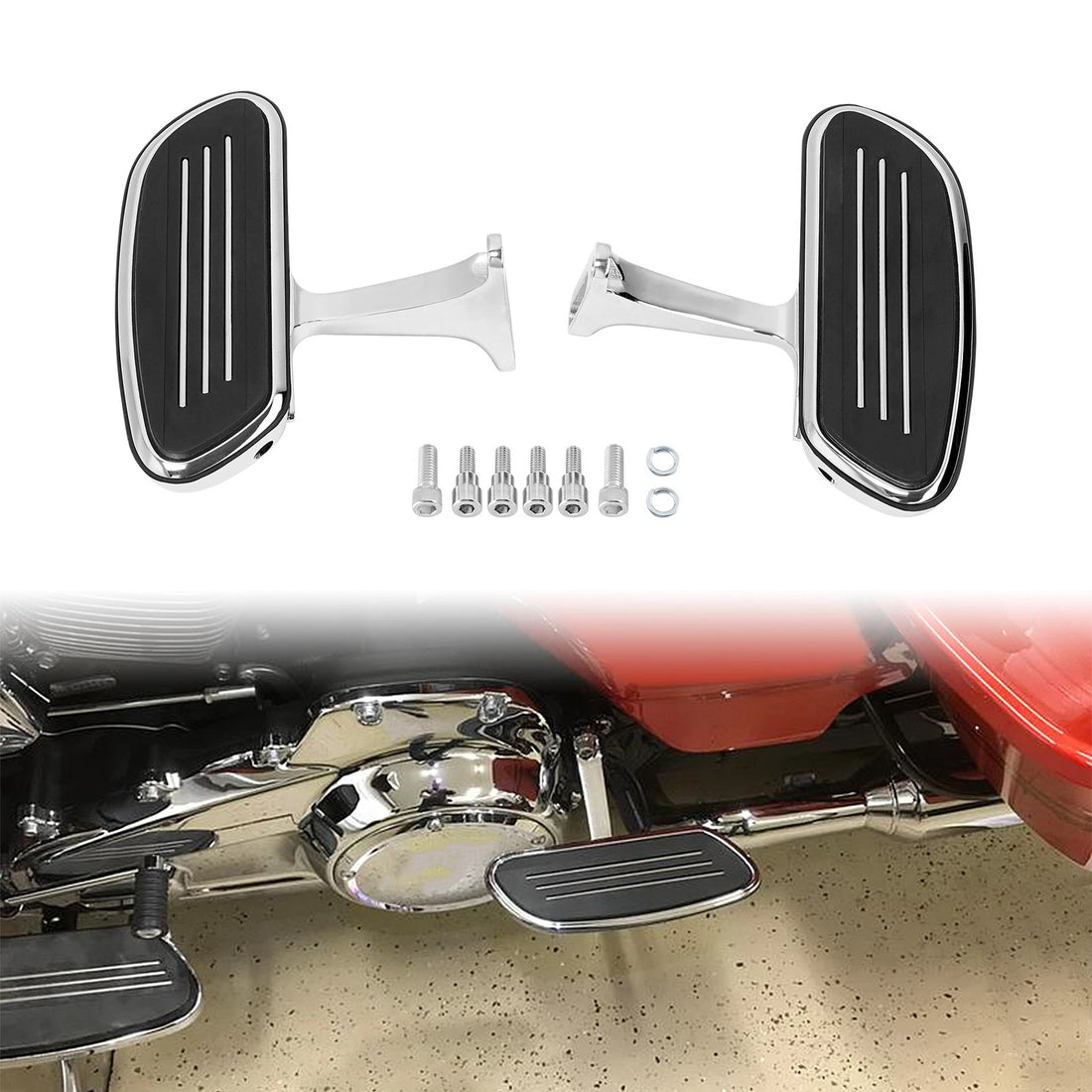 Pegstreamliner Passenger Footboard Floorboard Fit For Harley Road Glide 93-25 24