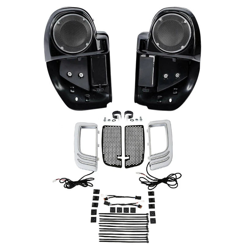 Lower Vented Fairings Speaker Grills Signal Light Fit For Harley Touring 2014-24