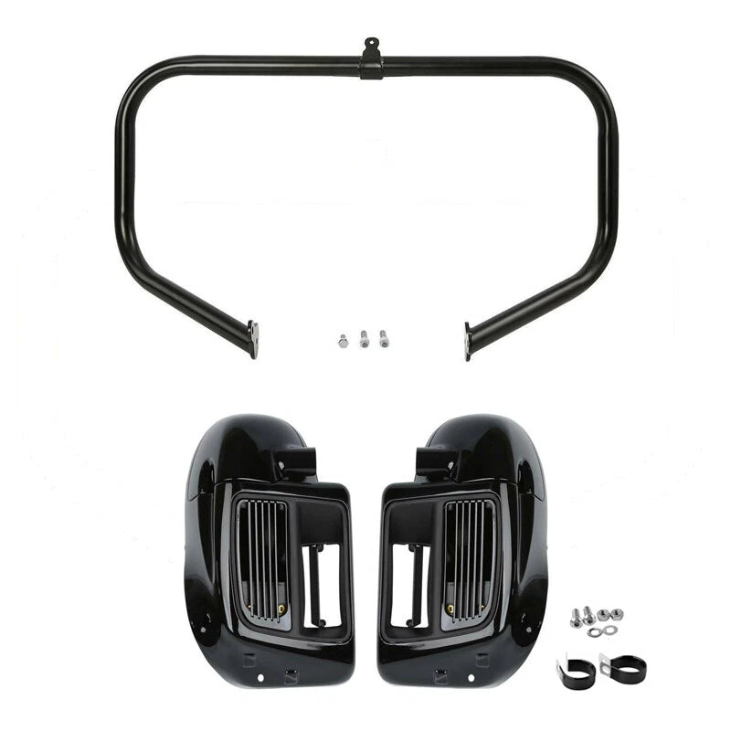 Lower Vented Fairings Water-Cooled Crash Bar Fit For Harley Street Glide 2014-24