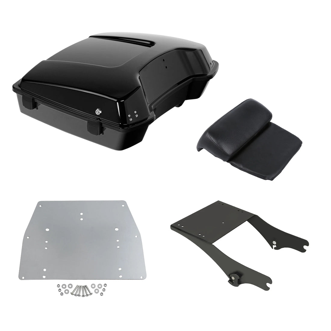 Razor Trunk Backrest Mount Rack Base Plate Fit For Harley Touring 1997-08