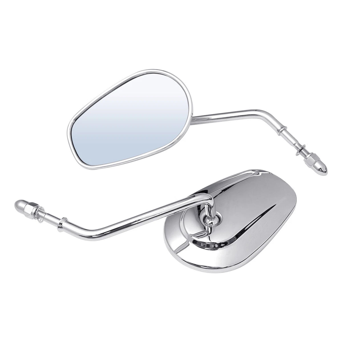 Chrome Rearview Mirrors Fit For Harley Touring FLHT FLHR Road King FLHTC Classic