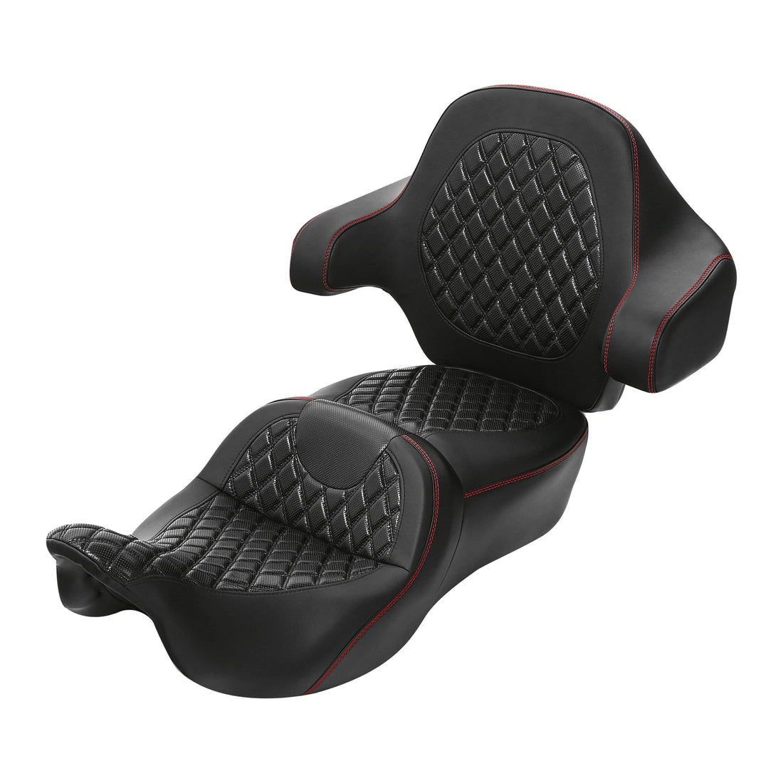 Driver Passenger Seat Backrest Pad Fit For Harley Touring Tri Glide 2014-2023