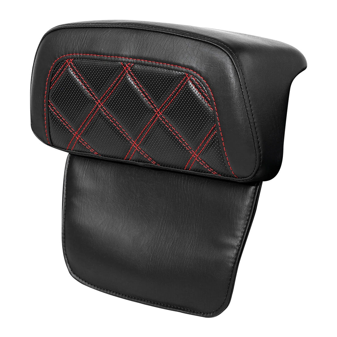 Red Stitching Razor Chopped Trunk Backrest Fit For Harley Touring Glide 14-23