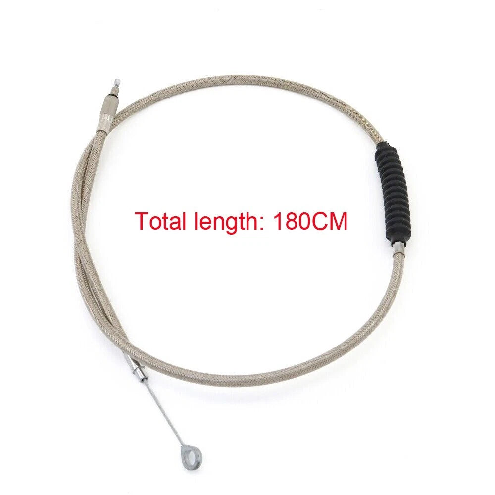 180cm 71" Steel Clutch Cable Silver Fit for Harley Sportster 883 XL883 1970-2020