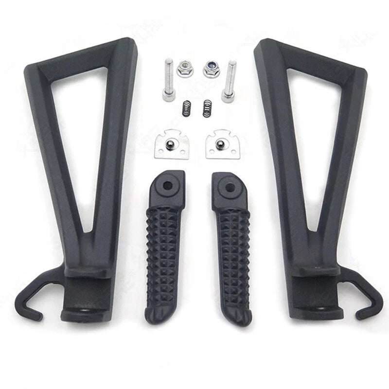 Yamaha YZF-R6 Black Rear Passenger Foot Pegs Bracket Fit For 2006-2016