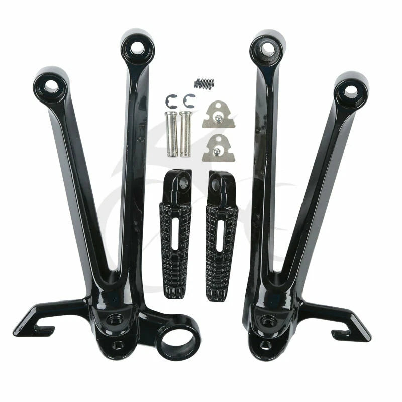 Rear Passenger Footpegs Bracket Mount Fit For Suzuki GSXR1000 2005-2006 Black US