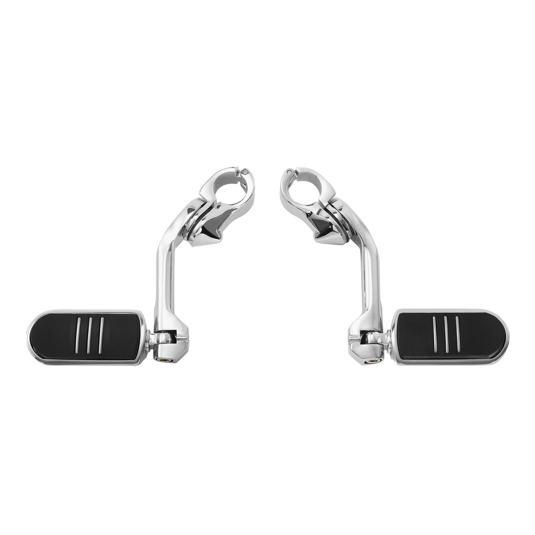 32mm 1-1/4" Long Angled Adjustable Highway Foot Pegs Footpeg For Harley Davidson