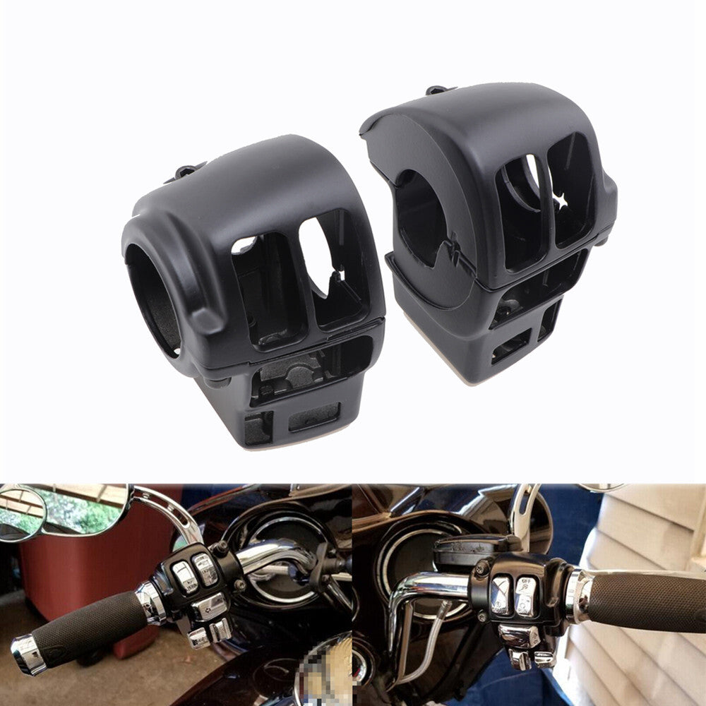 Black Hand Control Switch Housing Cover For Harley Electra Glide Flhtcu 96-2013