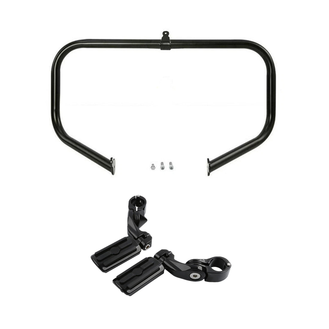 Highway Engine Guard Crash Bar Footpeg Fit For Harley Street Electra Glide 09-24