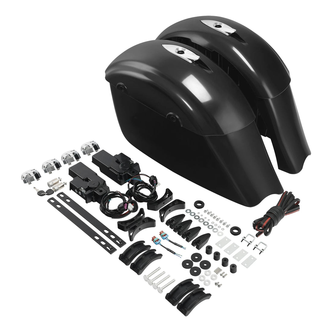 Hard Saddlebags Electronic Latch Lid Fit For Indian Chieftain Dark Horse 16-2018