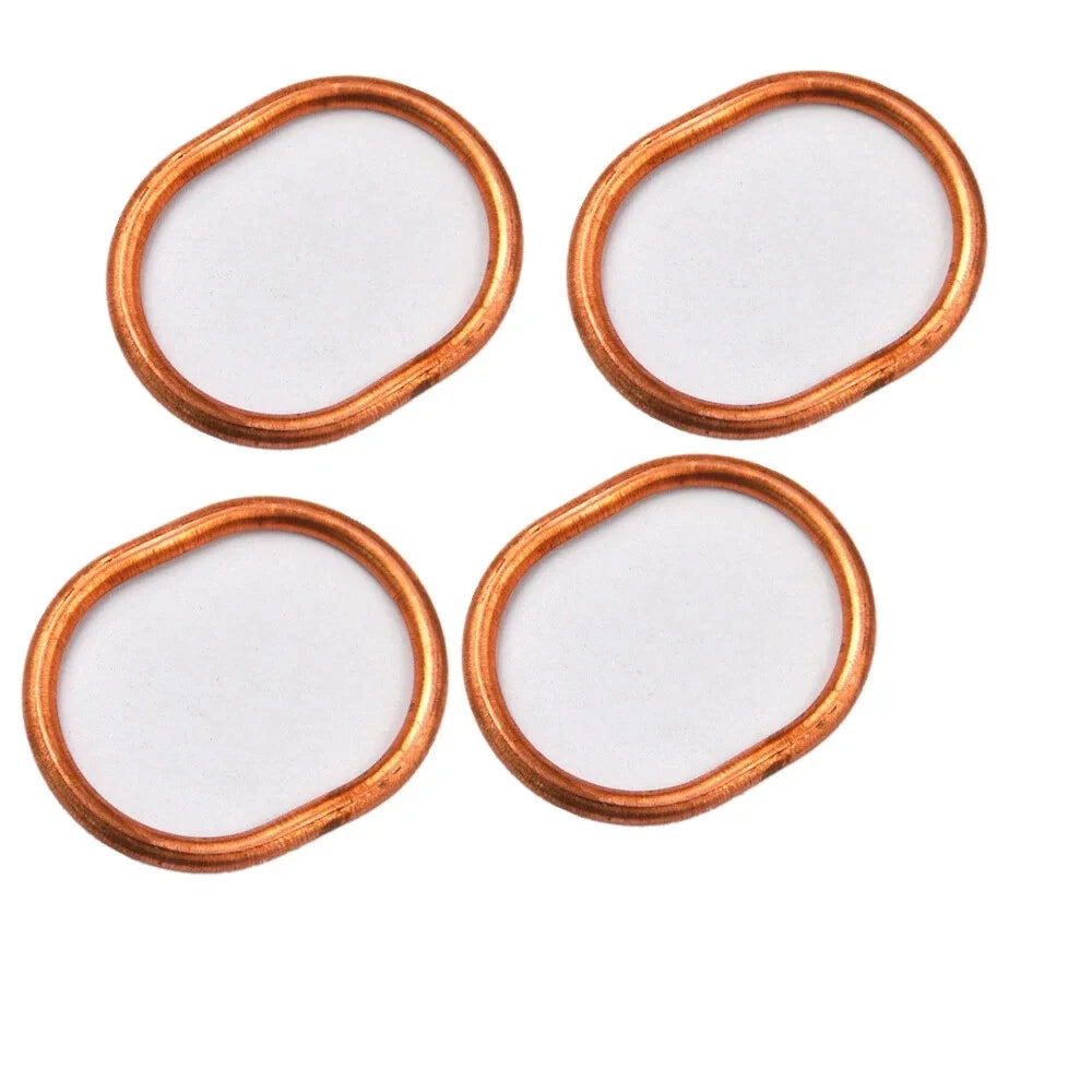 4PC Exhaust Pipe Header Gasket For Kawasaki KLR650 87-18 22 KLR600 84-86 88-94