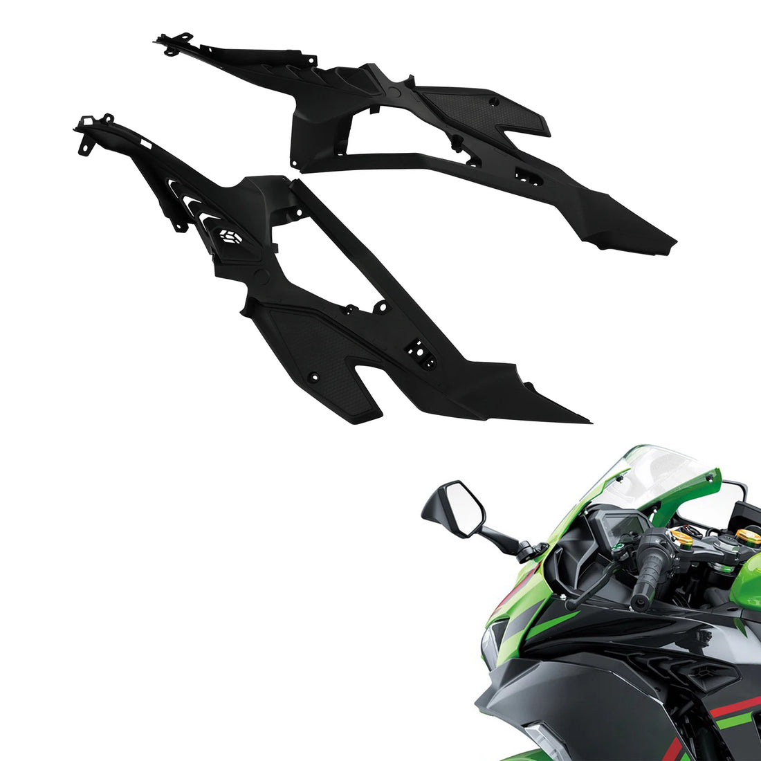 Side Knee Grip Inner Fairing Cover Cowl Fit For Kawasaki ZX-4RR ZX-4R 2023-2024