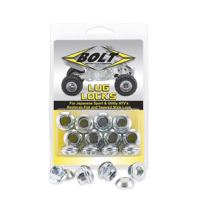 Bolt Motorcycle Hardware, Inc Lug-Locks Silver