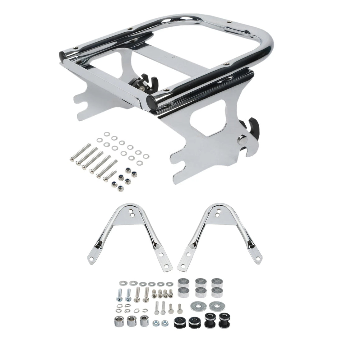 Two-Up Mount Luggage Rack Docking Hardware Fit For Harley Touring Glide 97-08