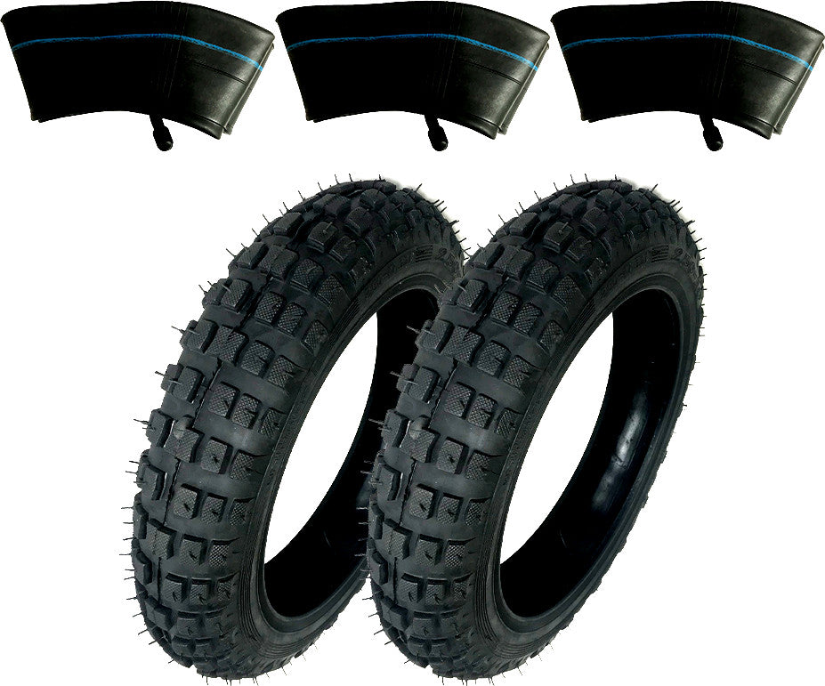 2) HD Tires And 3) Tubes Size 2.50-10 2.50X10 For Honda XR50 XR-50 XR 50 50CC