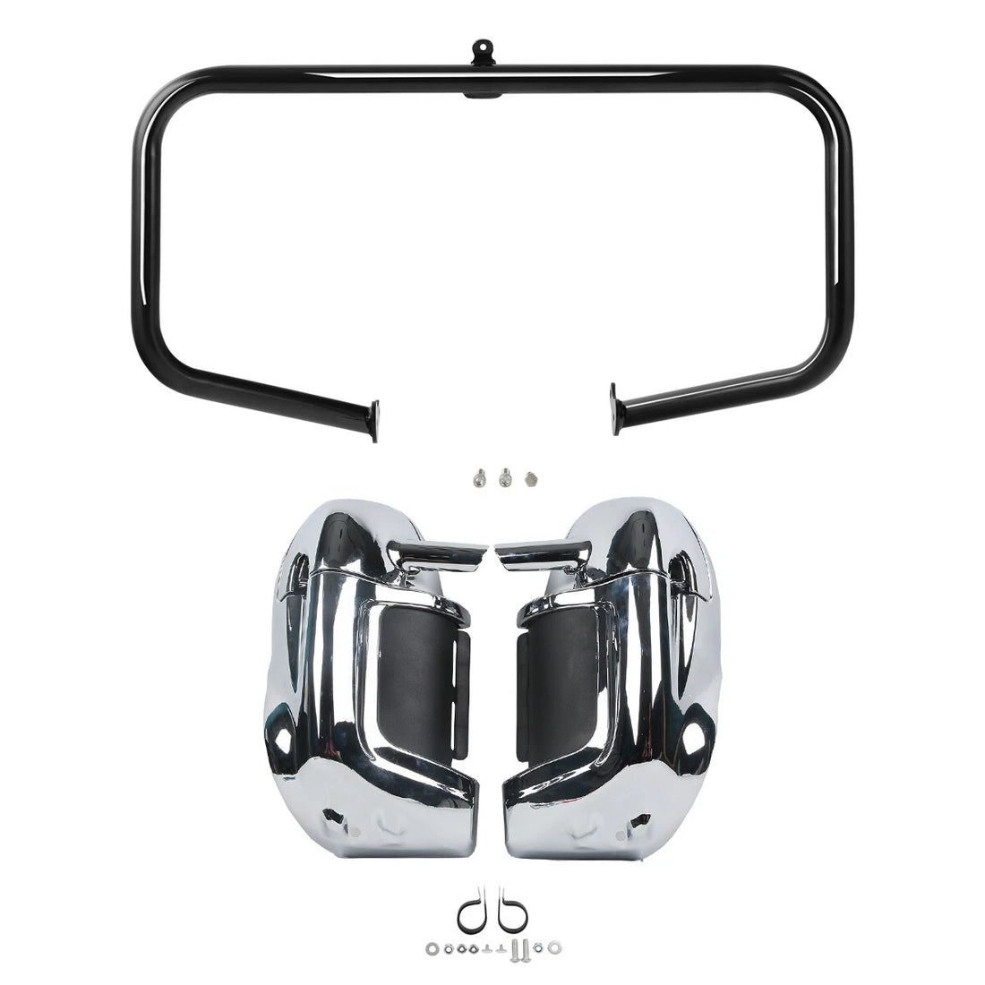 Lower Vented Fairings & Engine Guard Crash Bar Fits For Harley Touring 2009-2013