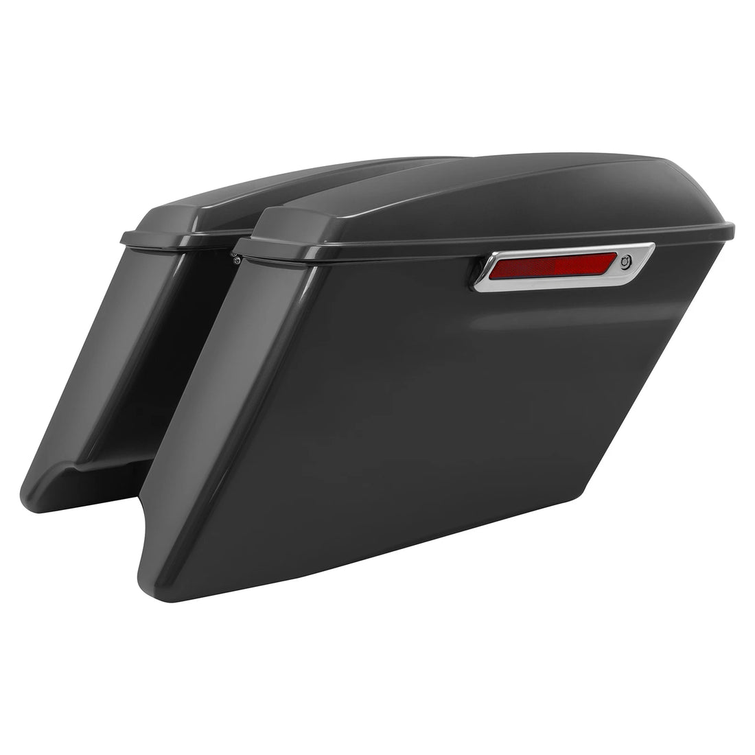 4" Stretched Saddlebags Fit For Harley CVO Road Glide 2014-2024 Industrial Gray