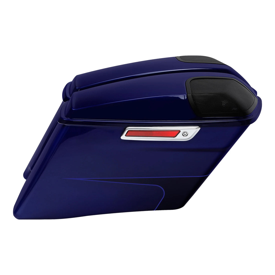 4" Saddlebags Fit For Harley Touring Road Glide 14-24 Zephyr Blue/Black Sunglo
