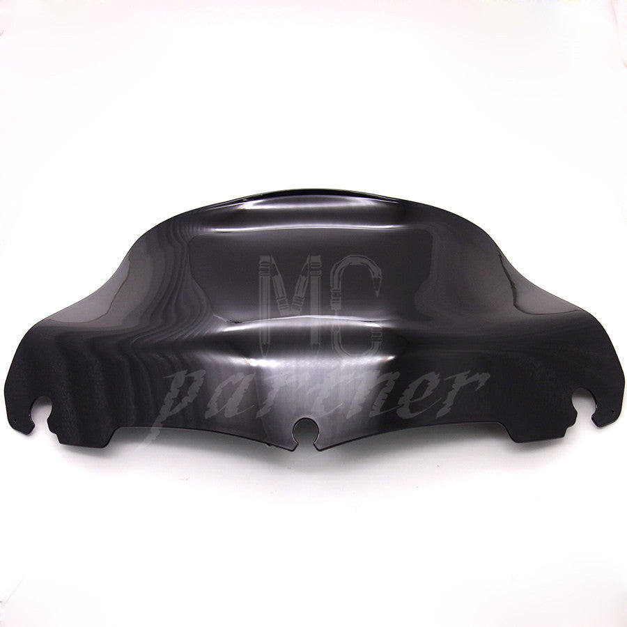 9" Black Wave Windshield Windscreen For Harley Electra Street Glide 2014-2016