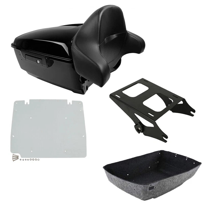 King Trunk Pad Mount Rack Base Plate Fit For Harley Touring Road Glide 2014-2026