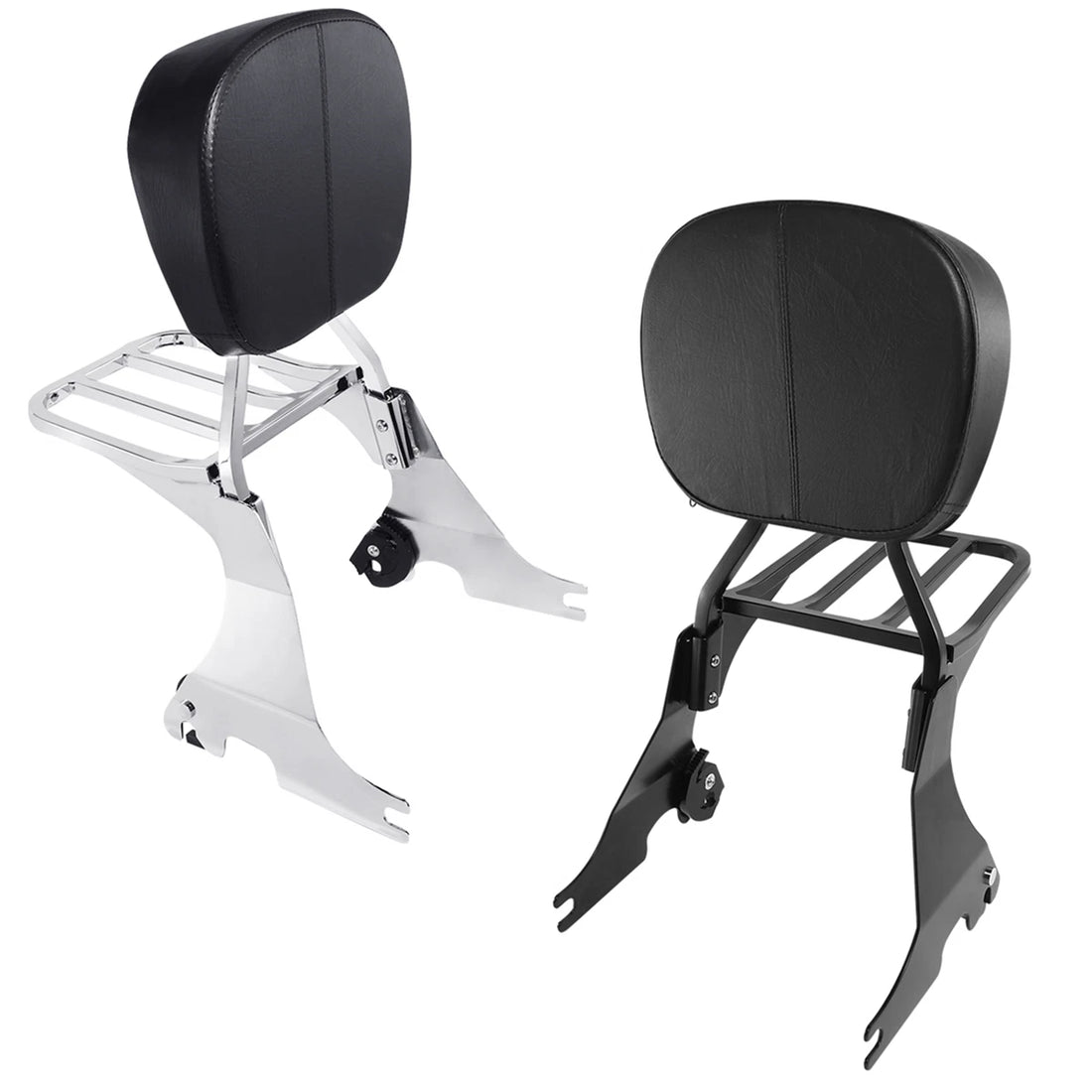 Backrest Sissy Bar & Luggage Rack Fit For Harley Sportster 1200 Custom 2004-2023