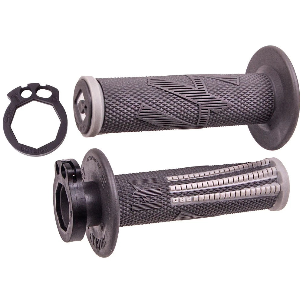 Odi V2 Emig Pro MX Lock-On Grips Graphite/Grey For Honda CRF250L (ABS) 2017-2020