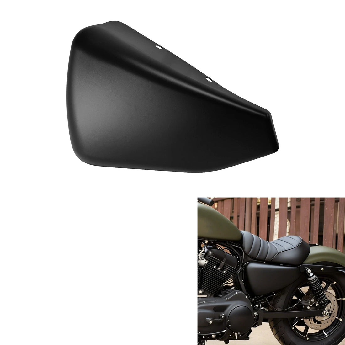 Matte Black Left Battery Side Cover Fit For Harley Sportster 1200 883 2014-2022