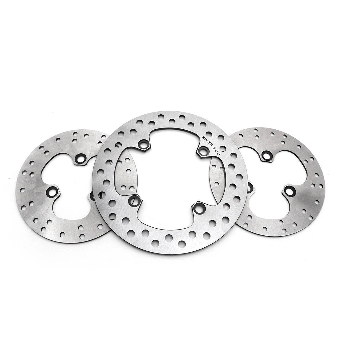 3Pcs Front Rear Brake Disc Rotor Brake Disk For Honda TRX400X Sportrax 2009-2014