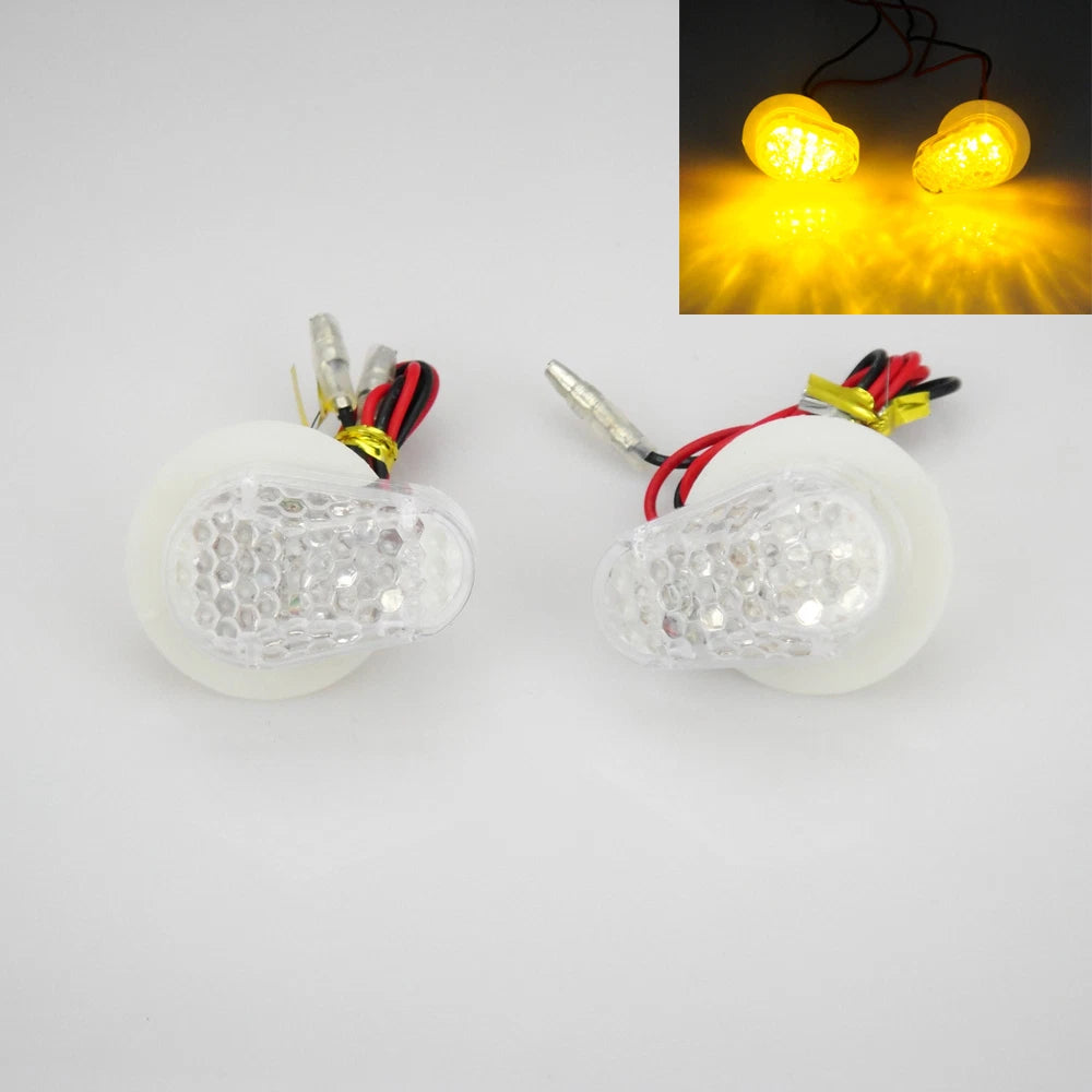 Motorcycle Turn Signals LED Lights for Yamaha YZF R1 2002-2013 Clear