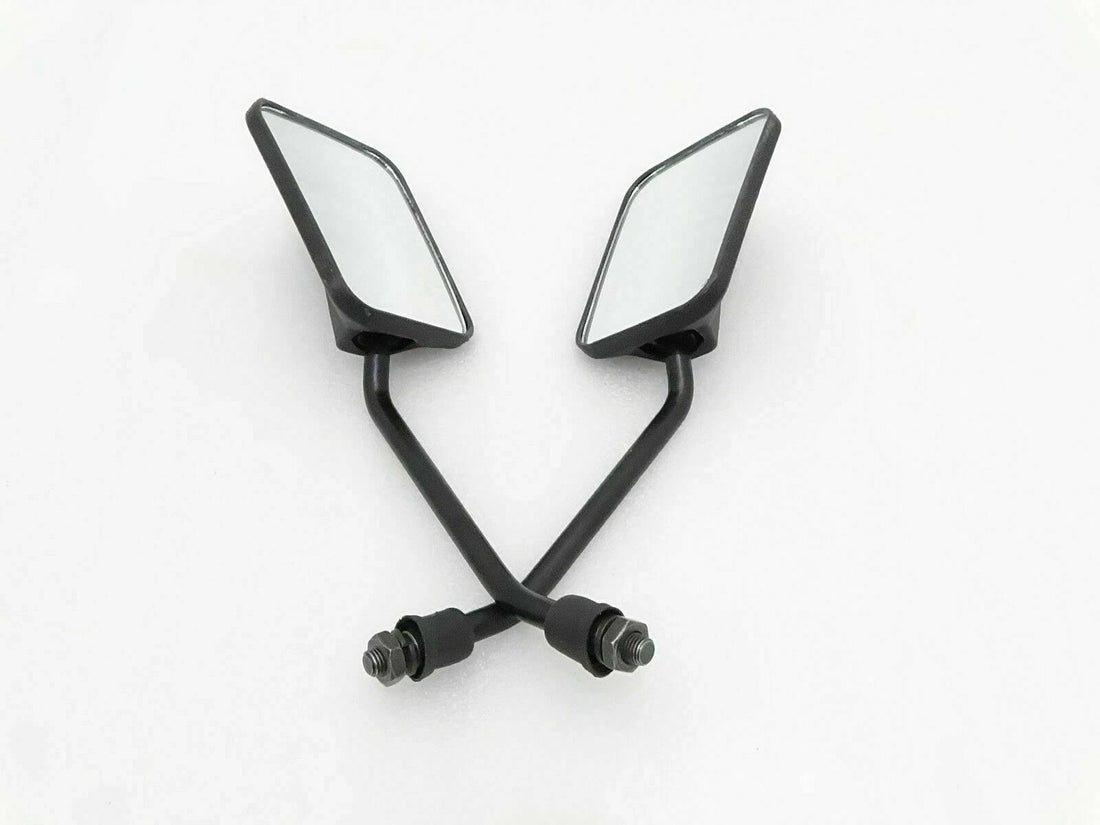 Fit For Vespa LML 4 Stroke Rear View Mirror Set Black