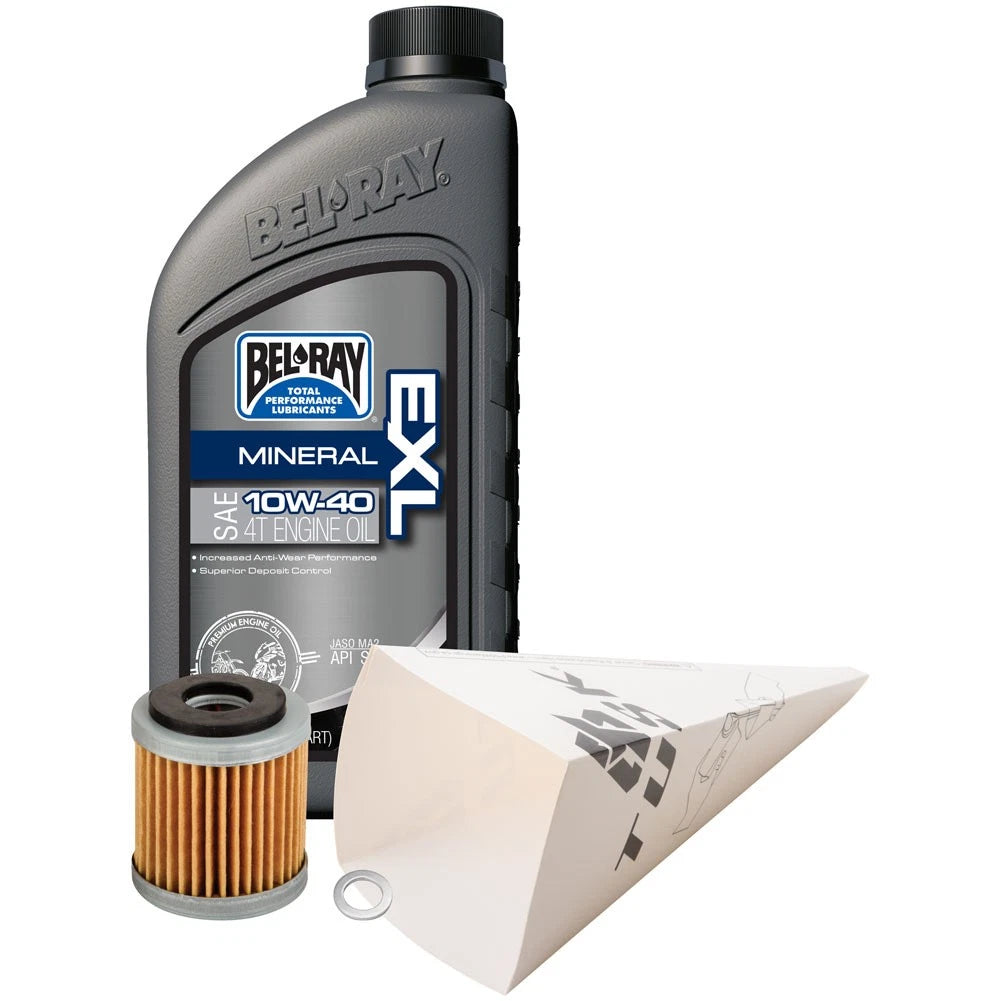 Tusk 1529860830 4-Stroke Oil Change Kit Bel-Ray Exl 10W-40
