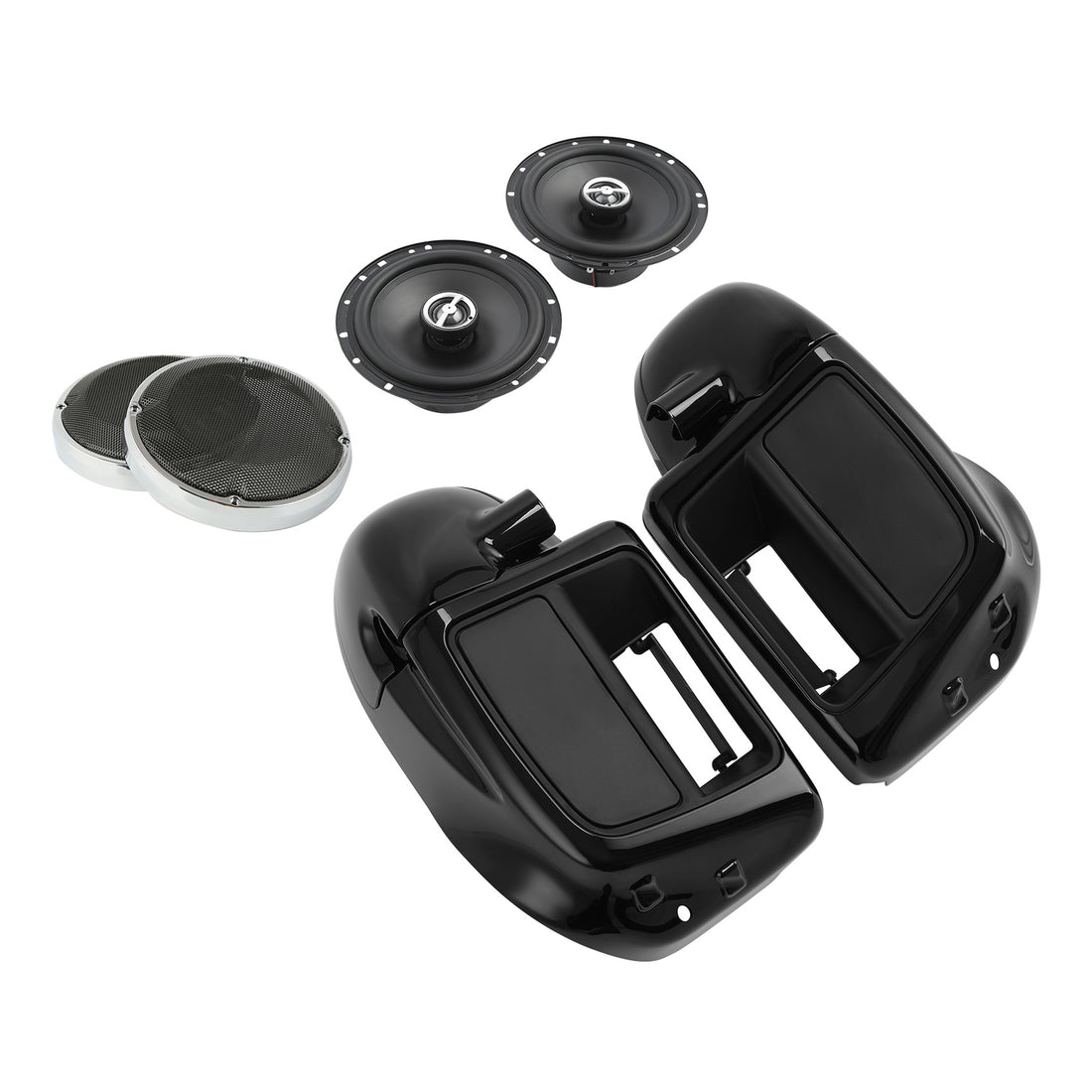 Lower Vented Leg Fairings 6.5" Speakers Grills Fit For Harley Touring 2014-2024
